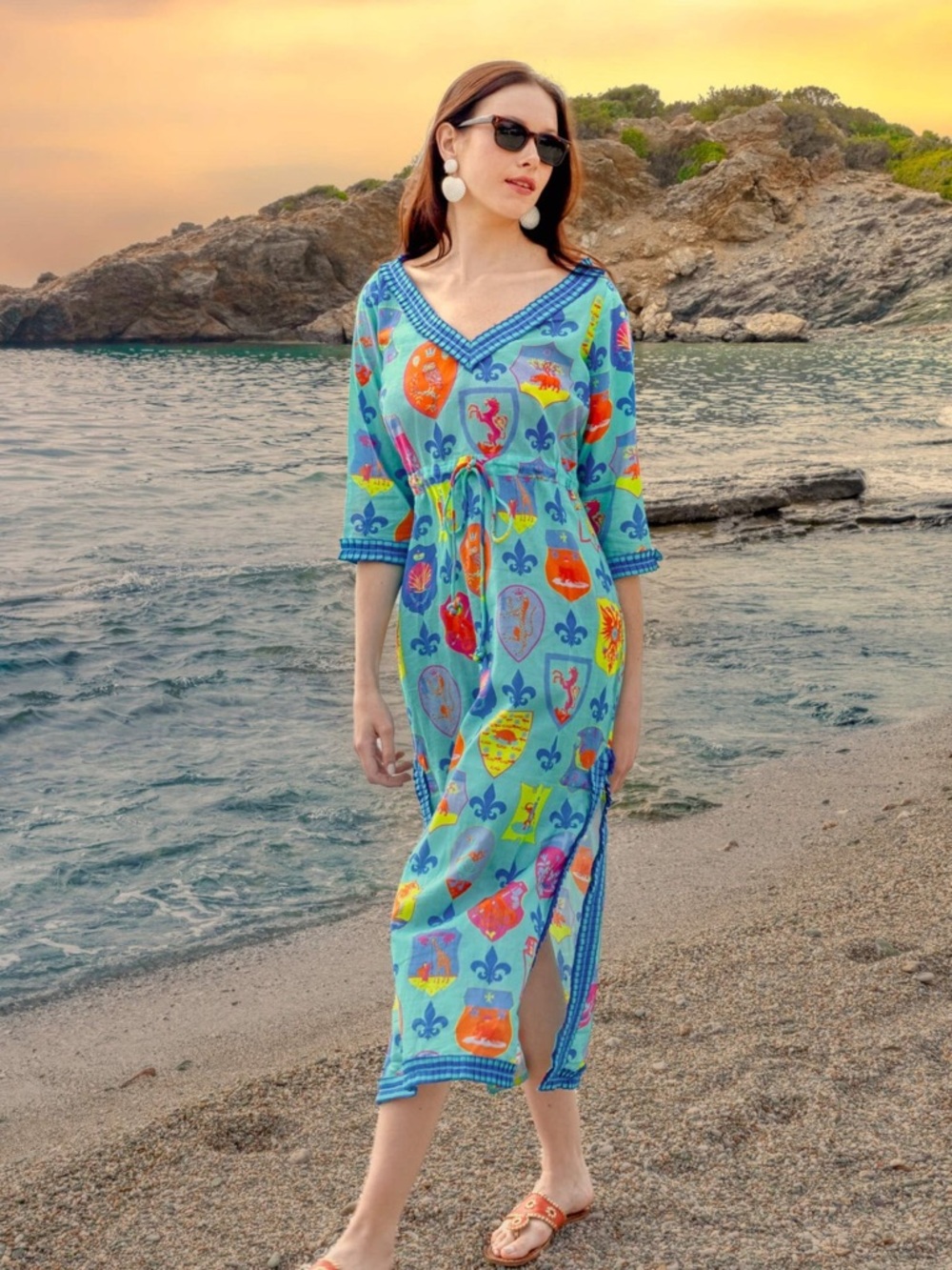 Gretchen Scott Surf's Up Dress Lucy In Siena Size Medium NWT